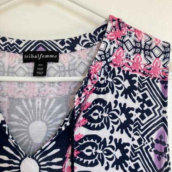 Tribal Sleeveless Midi Dress Women's Size S - Picture 2 of 6